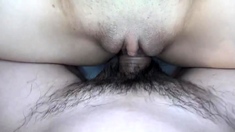 Girl enjoys sex with her fucker close up pov