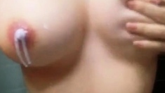 Korean girl shows her big boobs on webcam